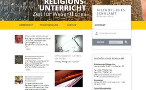 Die neue Website des bischöflichen Schulamtes der Diözese Linz
