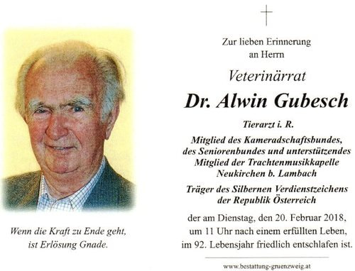 Dr. Alwin Gubesch