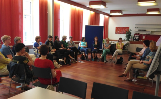 Treffen leitender diözesaner Frauen im Haus der Frau Linz