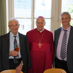 Feier mit Verwandten zum 75. Geburtstag im Linzer Priesterseminar / die drei Brüder, 5.6.2015