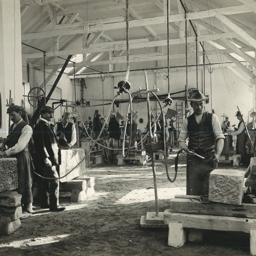 Dombauwerkstätte um 1910 (DAL_BildA_MI_1540)