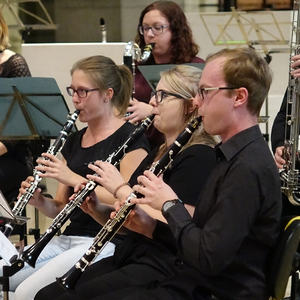 Ensemble CLARISSMA bei der Probe für den Raumklang 2018 im Linzer Mariendom