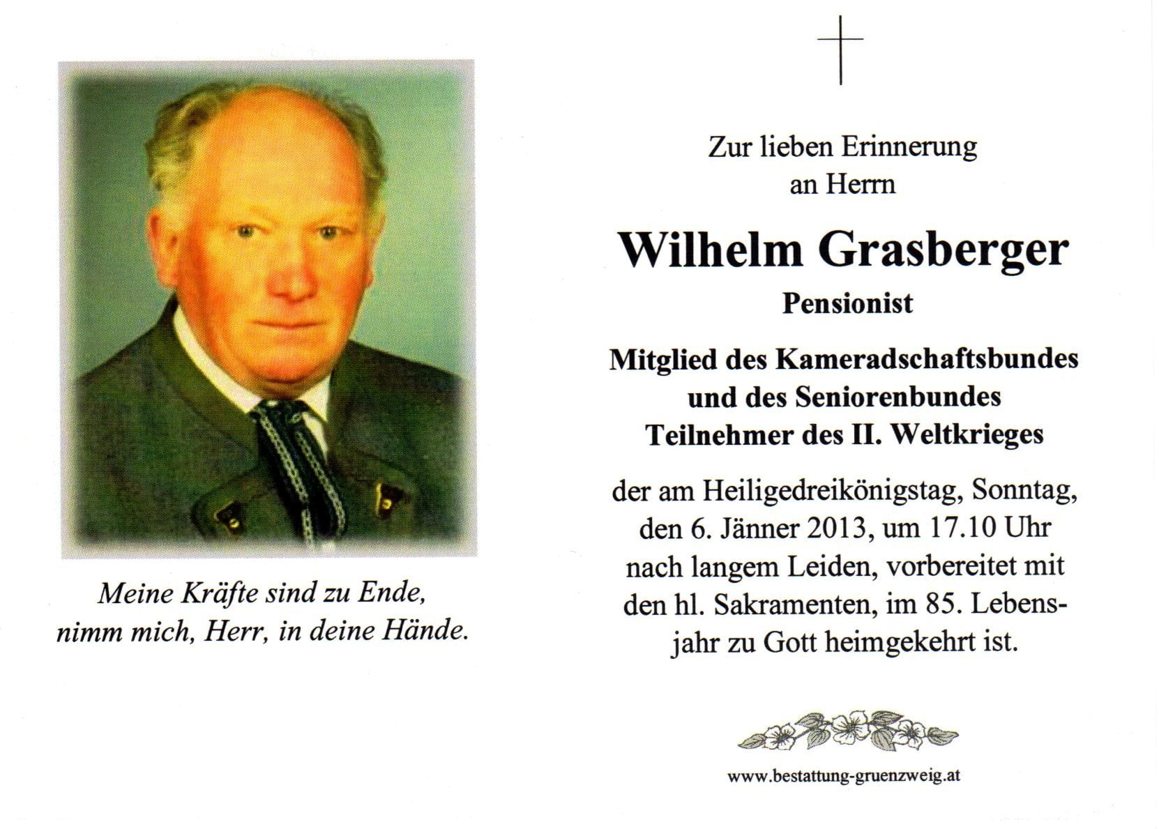 Grasberger Wilhelm