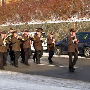 Musikkapelle Oberkappel mit Stabführer Otto Reiter