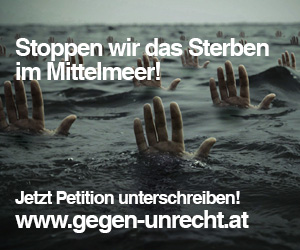 Gegenunrecht - Stoppen wir das Sterben im Mittelmeer - Online Petition jetzt unterschreiben