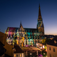 Klassik am Dom 2015 mit beleuchtetem Dom