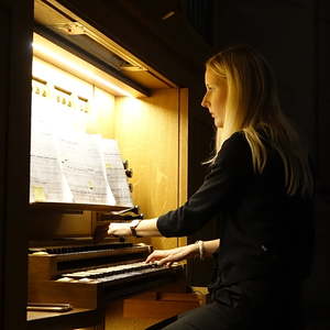 Ensemble CLARISSMA bei der Probe für den Raumklang 2018 im Linzer Mariendom