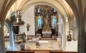 neu renovierter Kirchenraum
