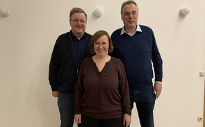 Vorsitzender Paul Grünbacher und Stellvertreter:innen Michaela Wagner und Uwe Hildebrand