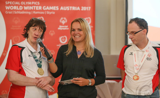 Birgit Morelli bei den Special Olympics World Winter Games 2017