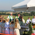 Die Pfarren Kirchdorf, Obernberg, St. Georgen, Mörschwang, Weilbach und Senftenbach feierten am 30. August 2015 miteinander Gottesdienst. 