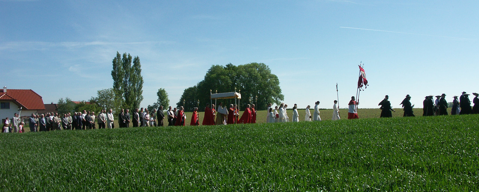 Fronleichnamsprozession in Ried im Traunkreis