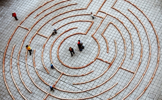 Labyrinth auf dem Linzer Domplatz