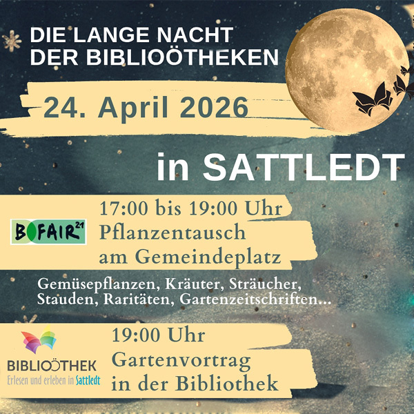 Die Lange Nacht der Bibliotheken und Pflanzentausch