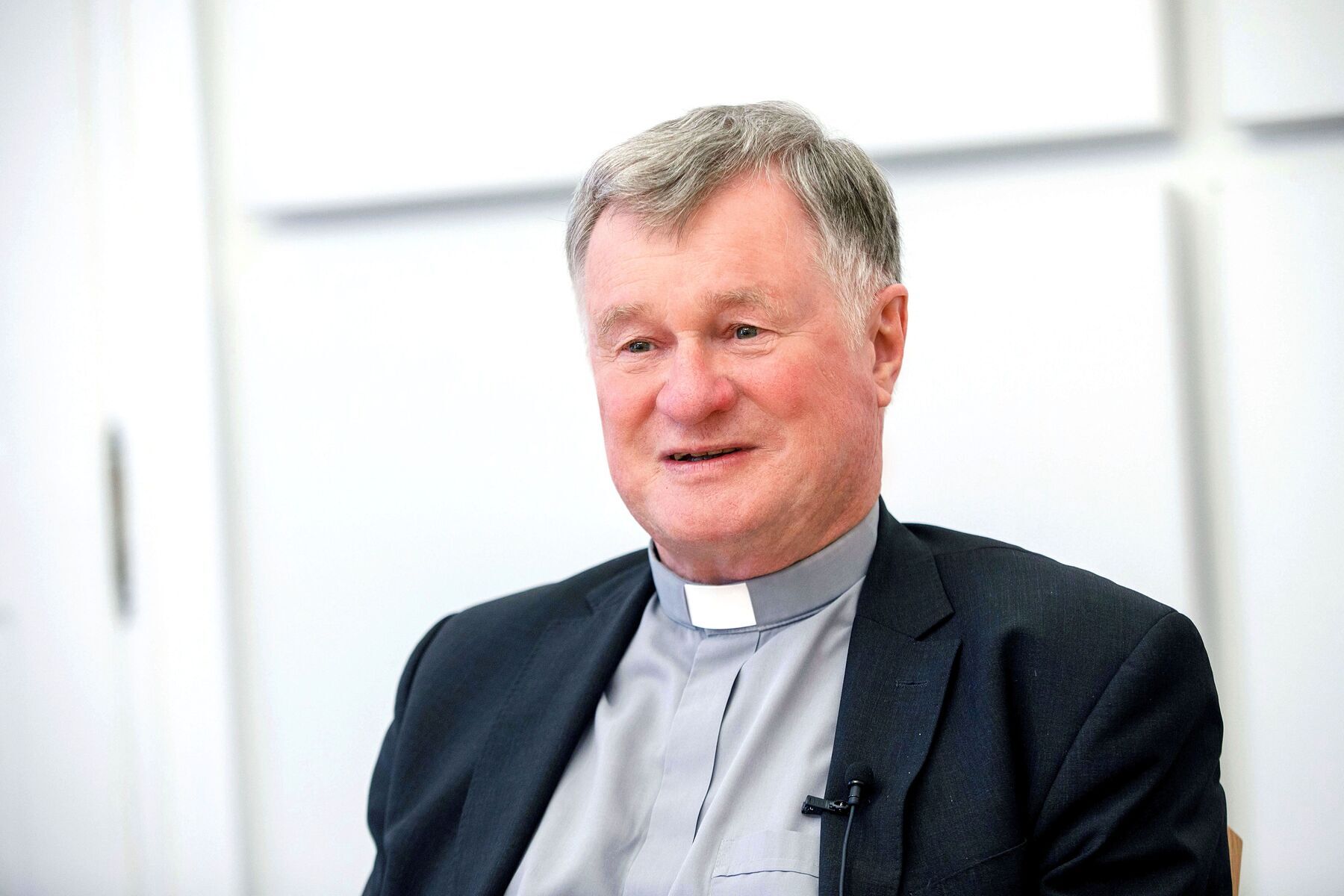 Bischof Manfred Scheuer beim Interview anlässlich seines 70. Geburtstags.