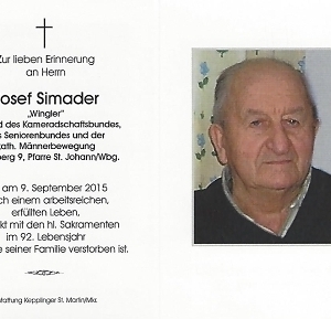 gestorben am 09. September 2015