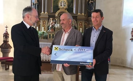 Spende von Alfred Keplinger an die Pfarre