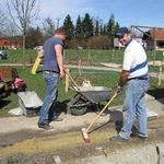 Arbeiten am Familienspielplatz