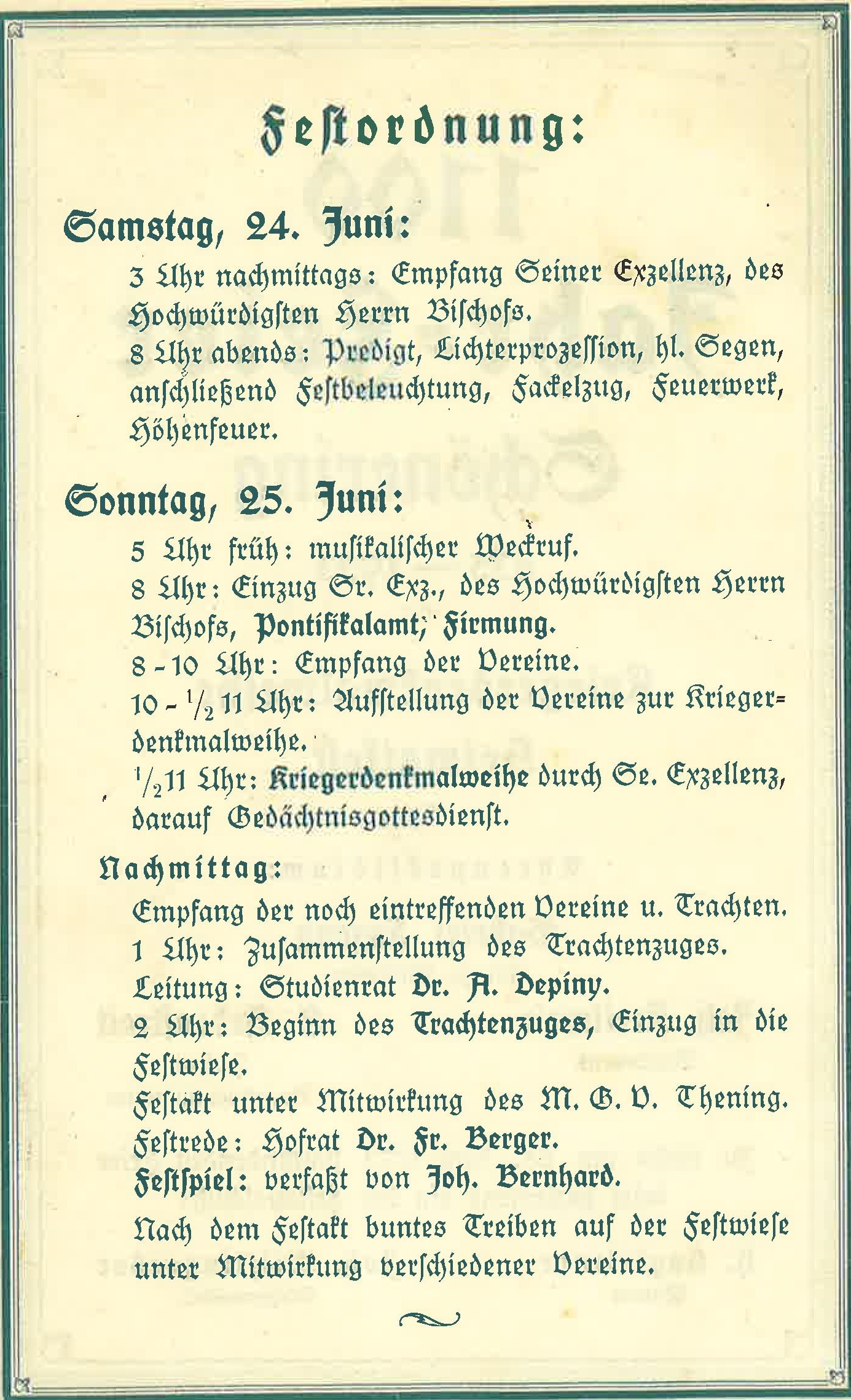 1100 Jahrfeier Schönering / © Pfarrarchiv der Pfarrgemeinde Schönering
