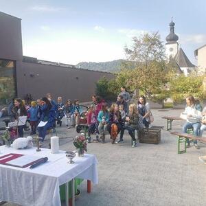 alles bereit für den Gottesdienst