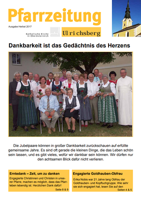 Pfarrzeitung Allerheiligen 2017