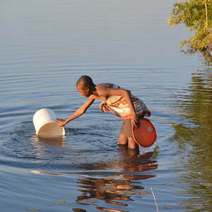 Der Fluss Okavango ist eine wichtige Lebensader