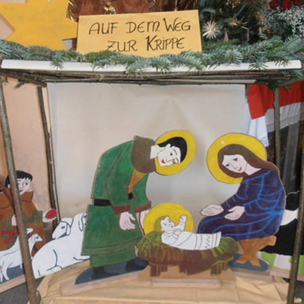 Auf dem Weg zur Krippe