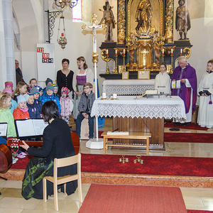 Liebstattsonntag mitgestaltet vom Kindergarten