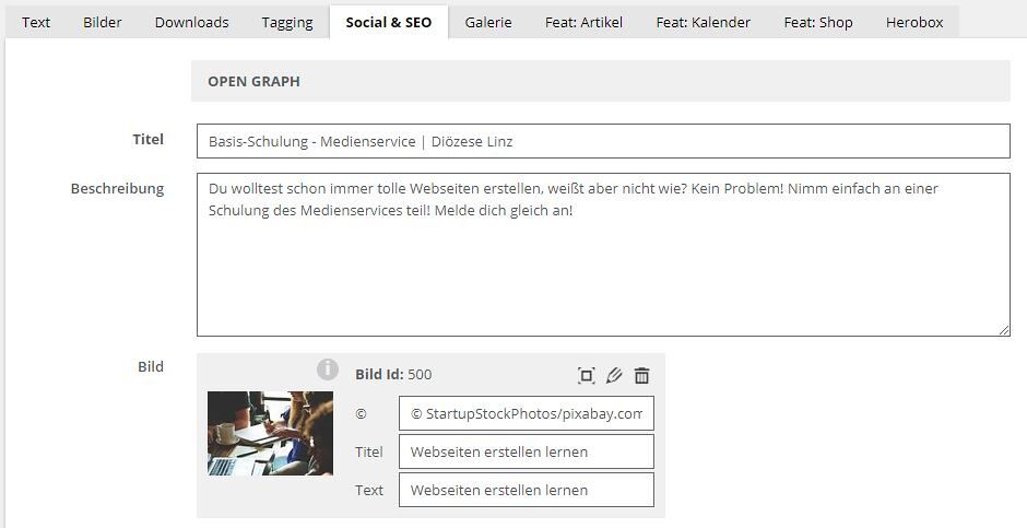 Social & SEO - Open Graph