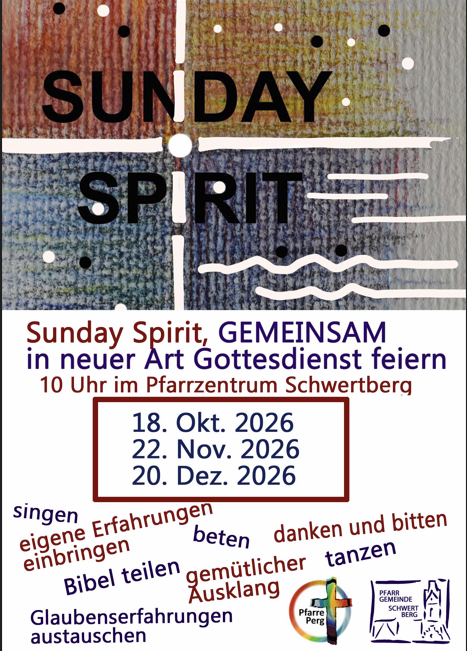 Sunday Spirit Termine Herbst 2026 / Evi Kapplmüller