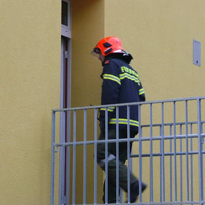 Feuerwehrübung im Kindergarten