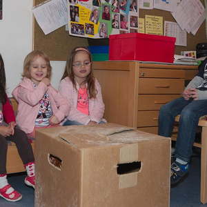 Hühner im Kindergarten