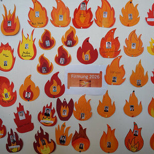 Die Feuerzungen aus der Firmvorbereitung                      