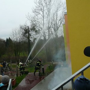 Feuerwehrübung im Kindergarten