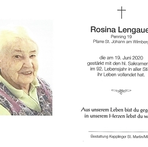 verstorben am 19. Juni 2020