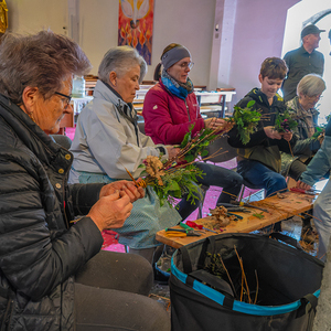 Palmbuschenbinden Pfarre Kirchdorf an der Krems