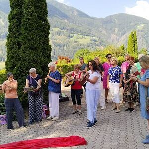 Musikerinnen beim Abschluss
