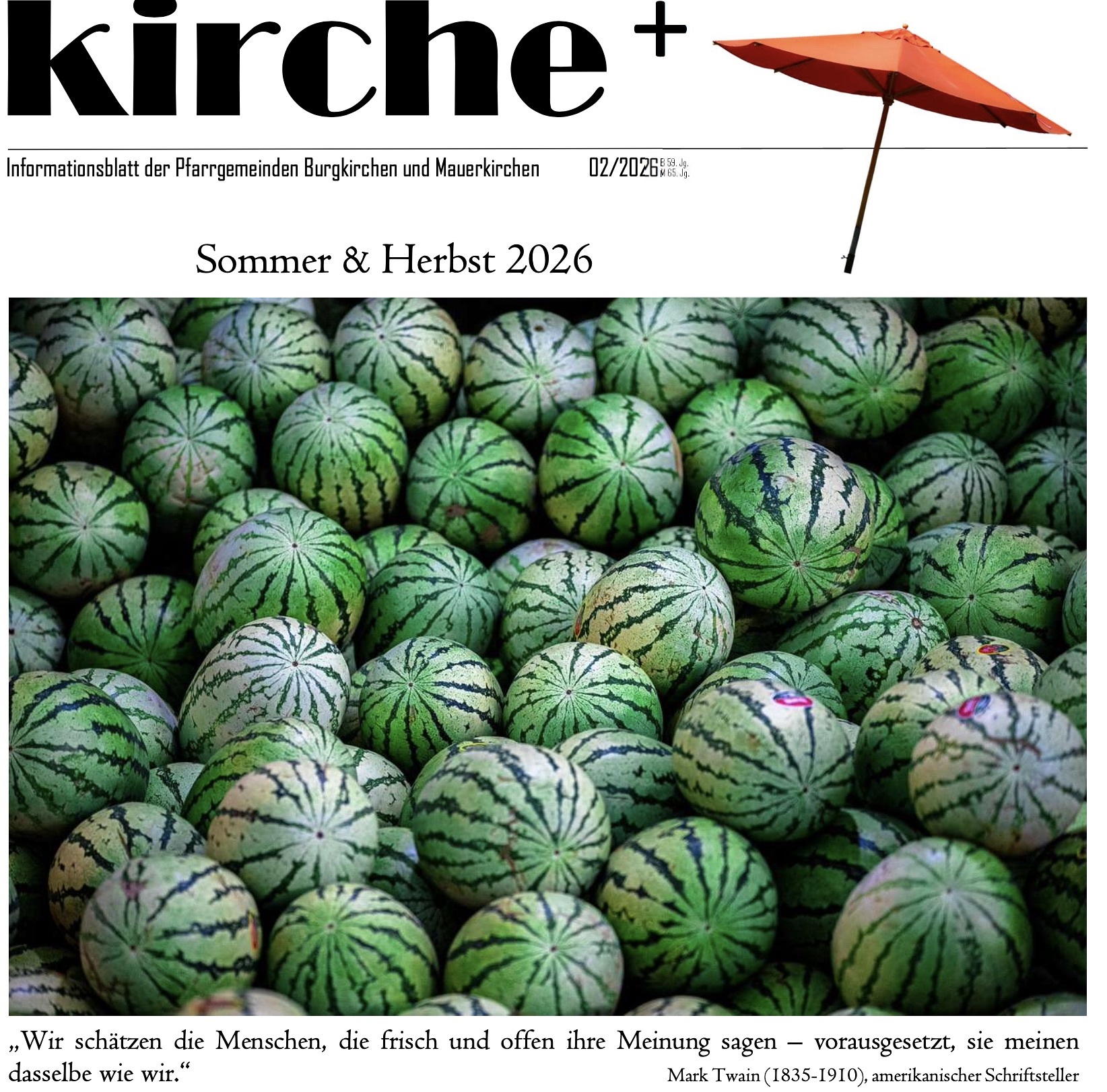 Pfarrblatt Burgkirchen/Mauerkirchen Sommer 2026