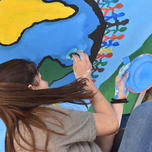 Funarte macht SchuleMalsession im Rahmen des Projektes „Funarte macht Schule“ der Katholischen Jungschar Diözese Linz mit der 4. Klasse der Stelzhammerschule in Linz. Ausgehend vom ProjektpartnerInnen-Besuch der Dreikönigsaktion-Partnerorganisation 