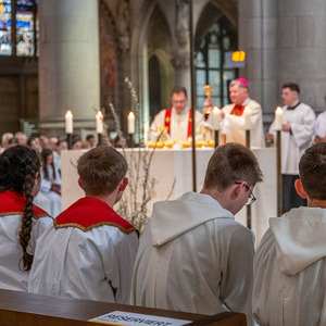 Über 80 Ministrant:innen aus ganz Oberösterreich nahmen am Gottesdienst teil.
