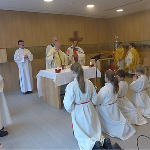 Gottesdienst in der Kapelle des Altenheims