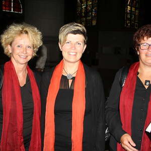 Der Hartkirchner Chor 'cantus toccare' bei der Vesper im Linzer Mariendom