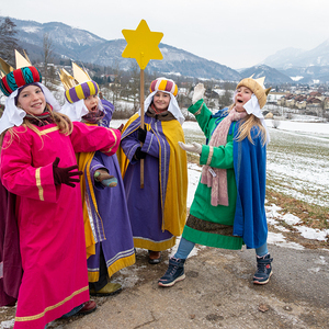 Sternsinger unterwegs in Kirchdorf/Krems