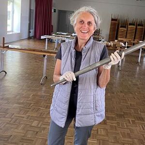 ... wird weiter an den Pfeifen geputzt ...