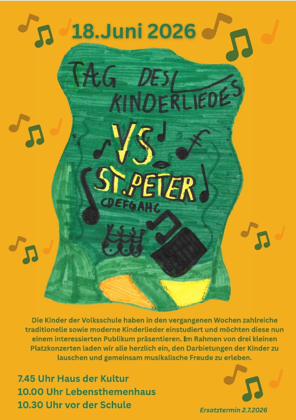 Tag des Kinderliedes / VS St. Peter am Wimberg