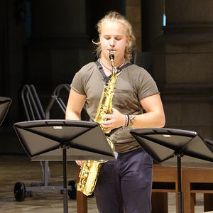 Probe für RAUMKLANG | SAX IN THE CITY im Mariendom Linz