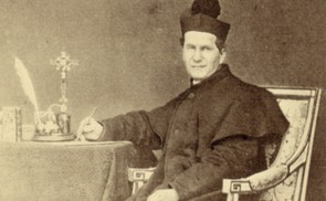 Don Bosco am Schreibtisch um 1865/1868