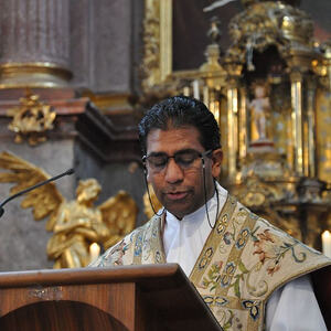 Abschied des Pfarrer P. Brian