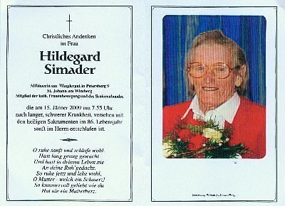 gestorben am 15. Januar 2009