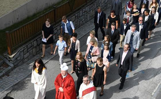 Firmung zur Visitation im Dekanat, Pfarre Kefermarkt